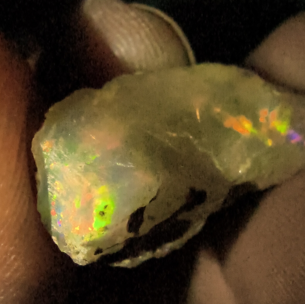 Raw Ethiopian fire opal